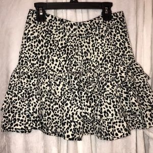 Cheetah print skirt